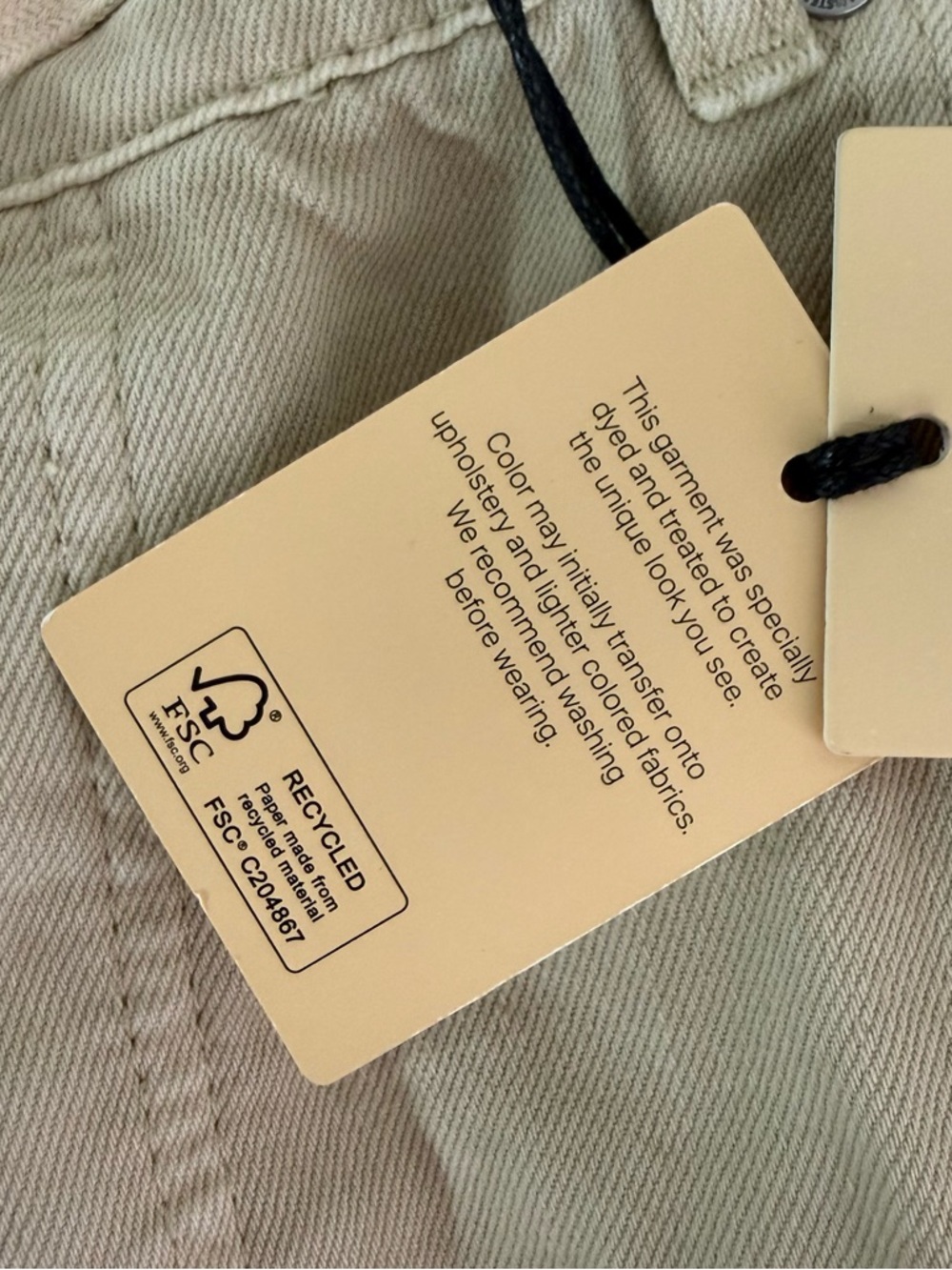 Scotch & Soda Baggy Drawstring Jeans Medium Oyster Gray Wide Leg NWT - Picture 8 of 11